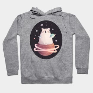 Yawning Space Cat God Hoodie